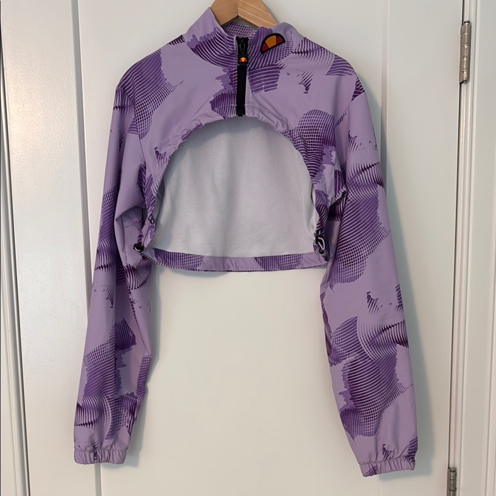 Ellesse Purple Cropped Jacket, Size 4